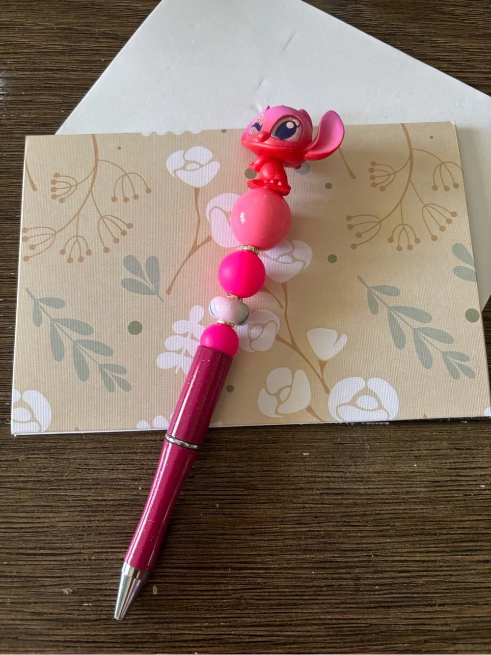 Disney Doorables: Lilo & Stitch: Angel Dual Color handmade beaded pen